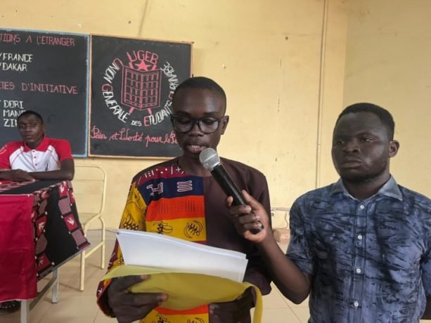 Bertin Bandiangou, président de la Synergie des Élèves et Étudiants du Togo