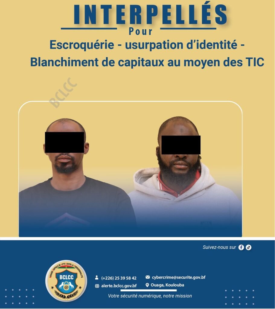 Lutte contre la cybercriminalité : Deux (02) individus, dont un repris de justice interpellés