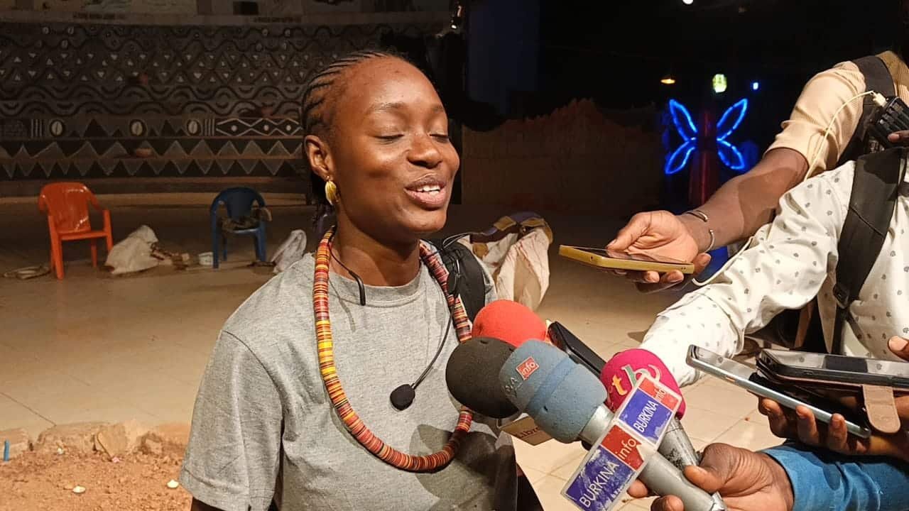 Yacine Garané, impétrante, partageant son émotion et sa gratitude